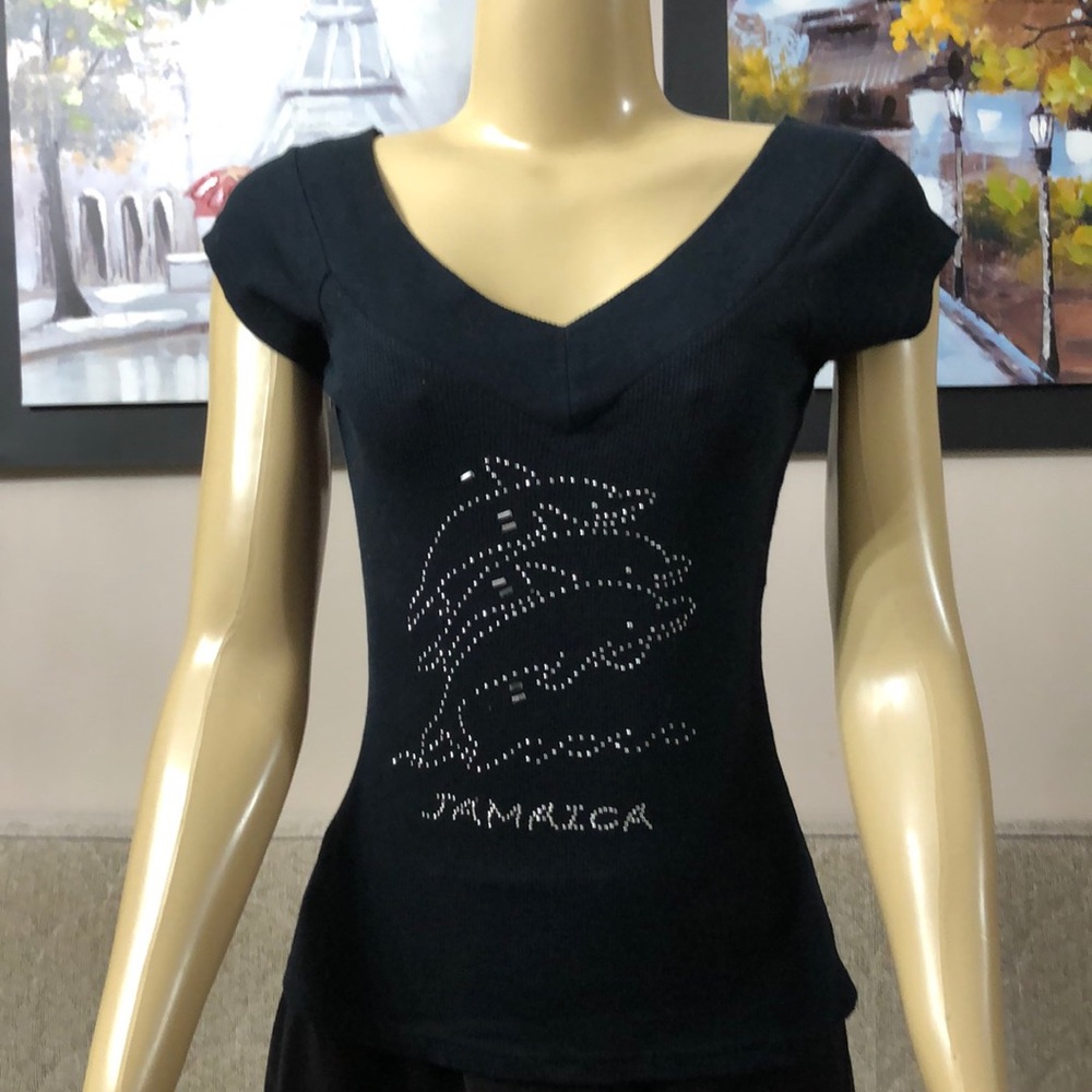 Beautiful Top With Dolphin Decoration